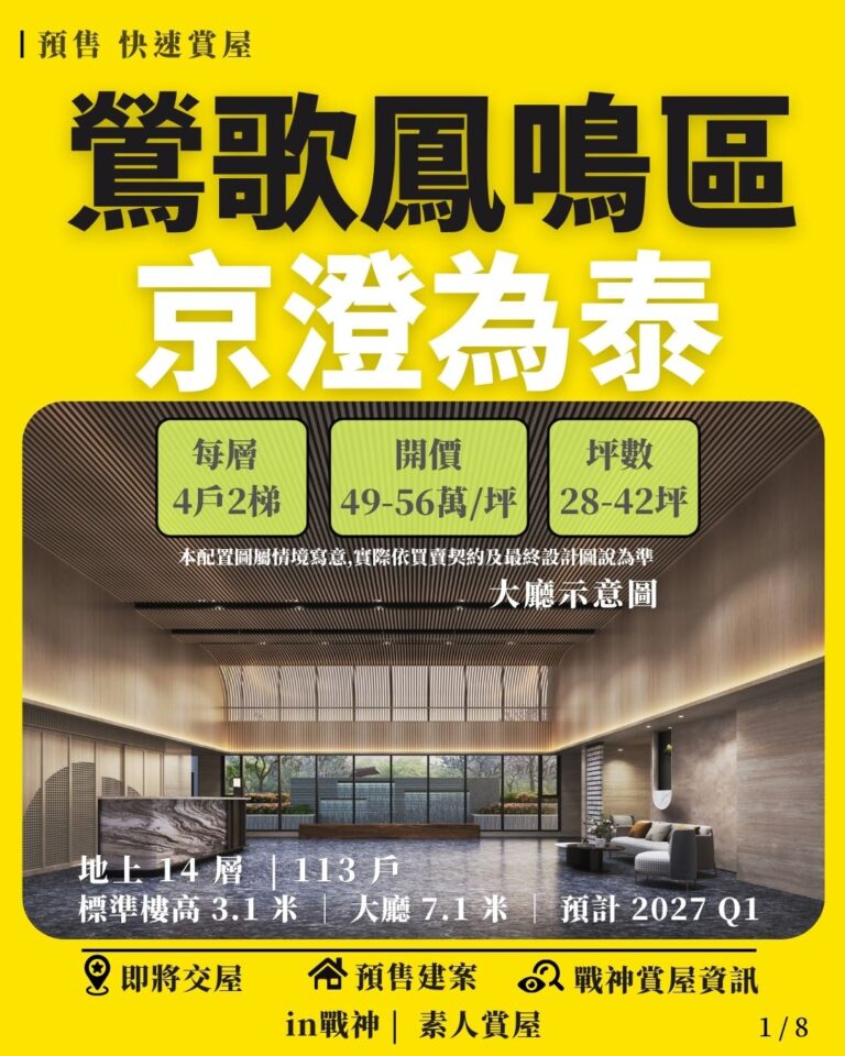 京澄為泰_快速賞屋_in戰神_鳳鳴重劃區