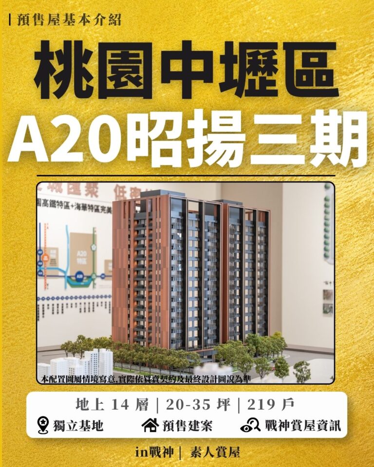 昭揚天闊_預售屋_中壢區_A20_昭揚三期_in戰神_GiveMeHouse